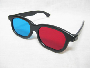 塑料框架红蓝立体眼镜